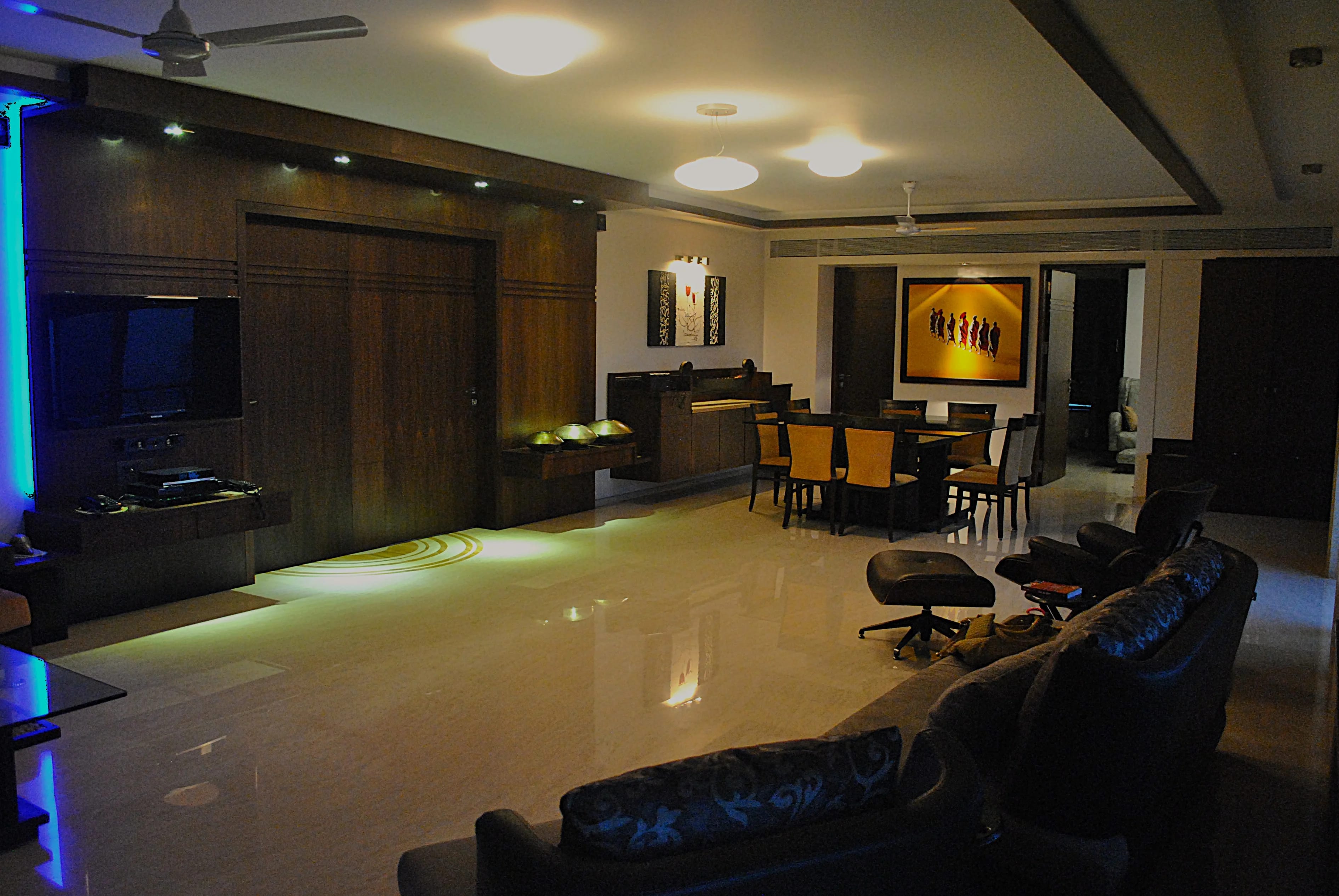 Modern commercial building construction by Varma Constructions